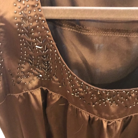 Cute charcoal satin dress! - Picture 3 of 4